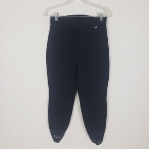 Vintage Gerry Skiwear Ski Snow Pants Suit White Stirrup Size 8 Stretch Retro